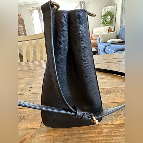 Michael Kors Kellen Black Saffiano Leather Medium Satchel - Picture 4 of 7